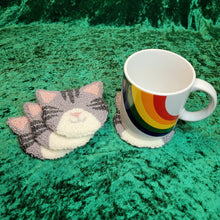 Load image into Gallery viewer, Mug Rug Cat Coaster
