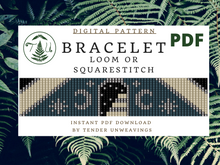 Load image into Gallery viewer, Space Arches Loom Bracelet PDF Download
