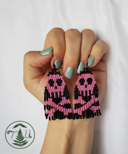 Load image into Gallery viewer, Skull and Crossbones - Black and Pink
