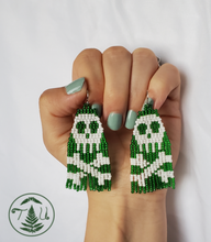 Load image into Gallery viewer, Skull and Crossbones - Green and White
