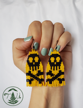 Load image into Gallery viewer, Skull and Crossbones - Yellow and Black
